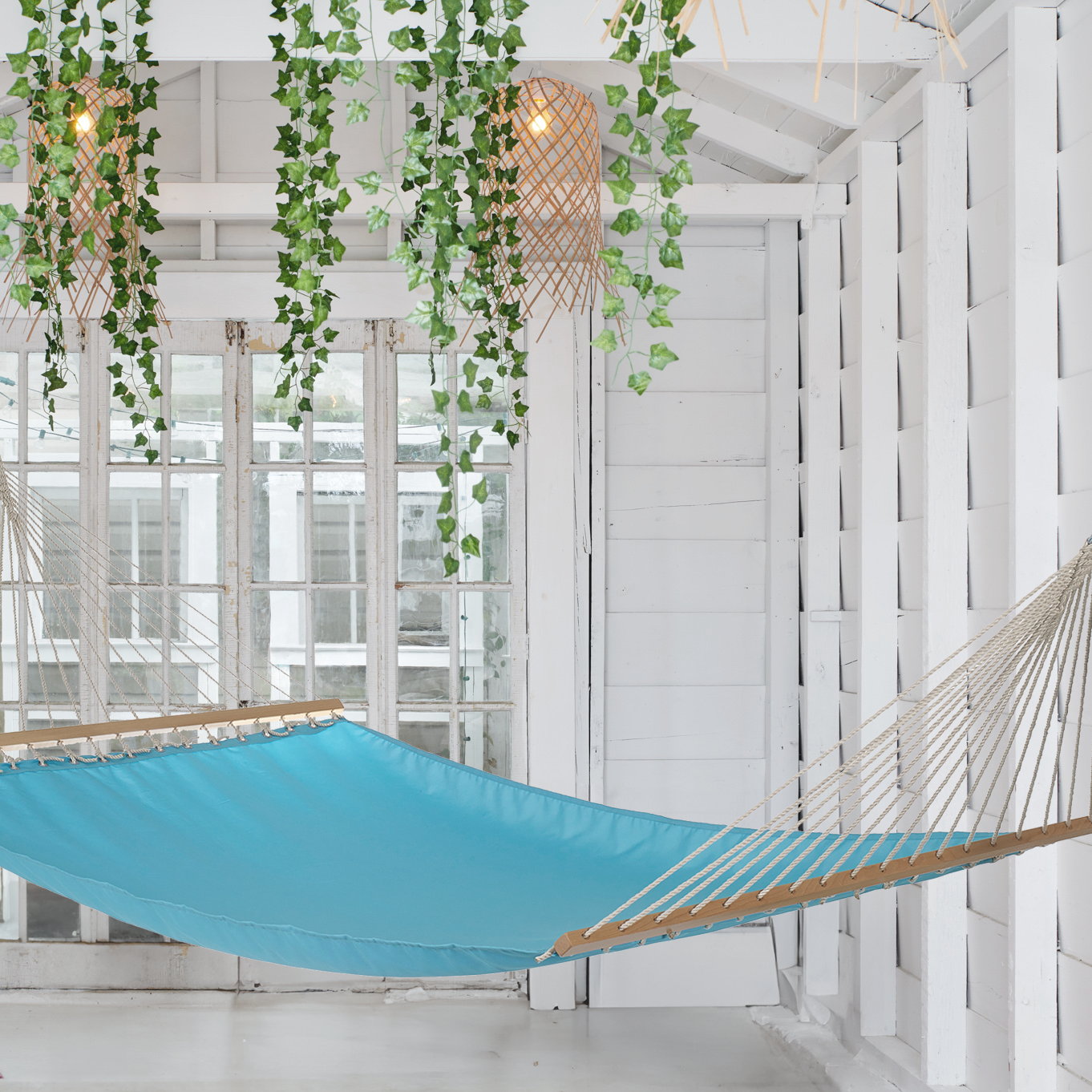 Fargo - Blue Indoor/Outdoor Hammock (55" x 82") - PET