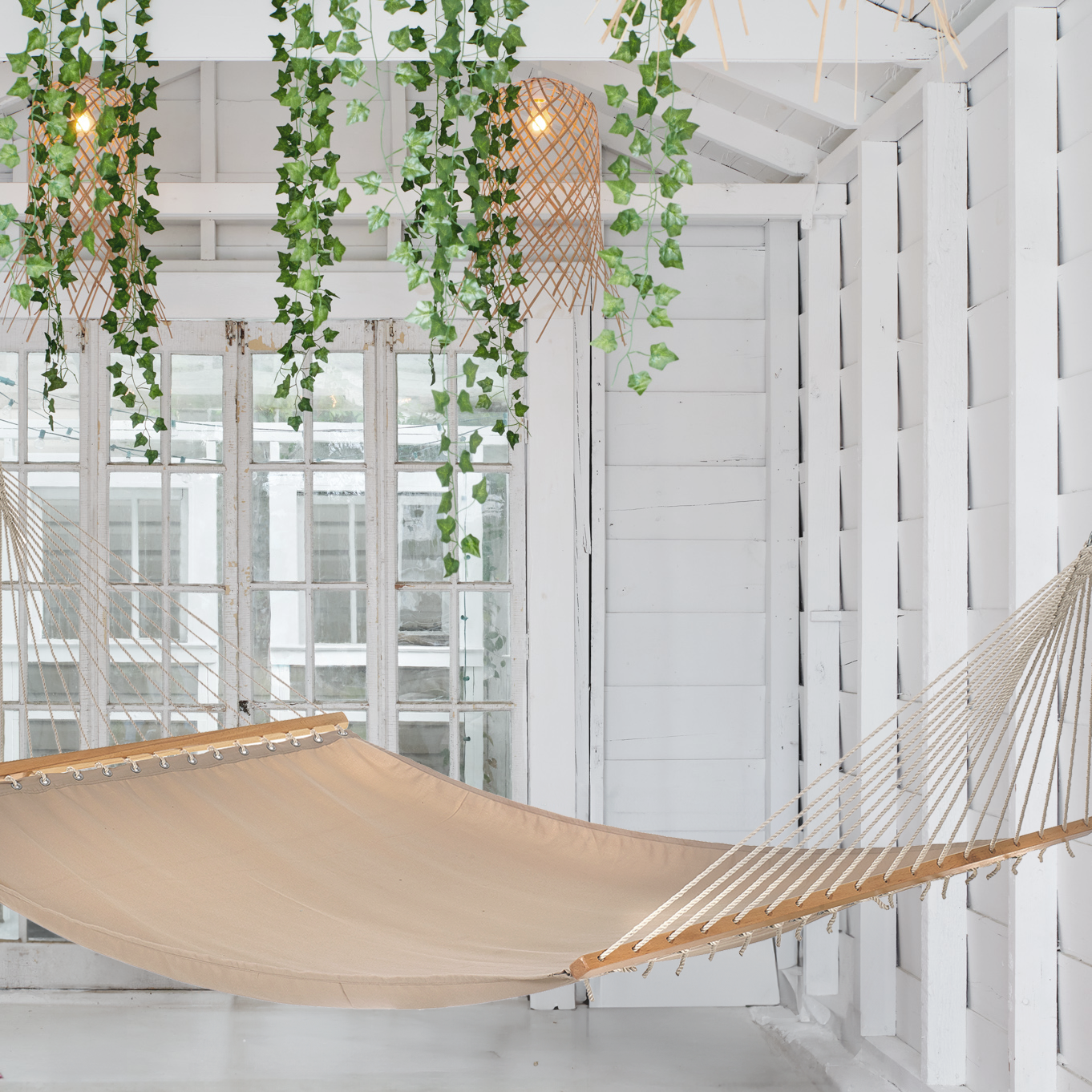 Fargo - Khaki Indoor/Outdoor Hammock (55" x 82") - PET