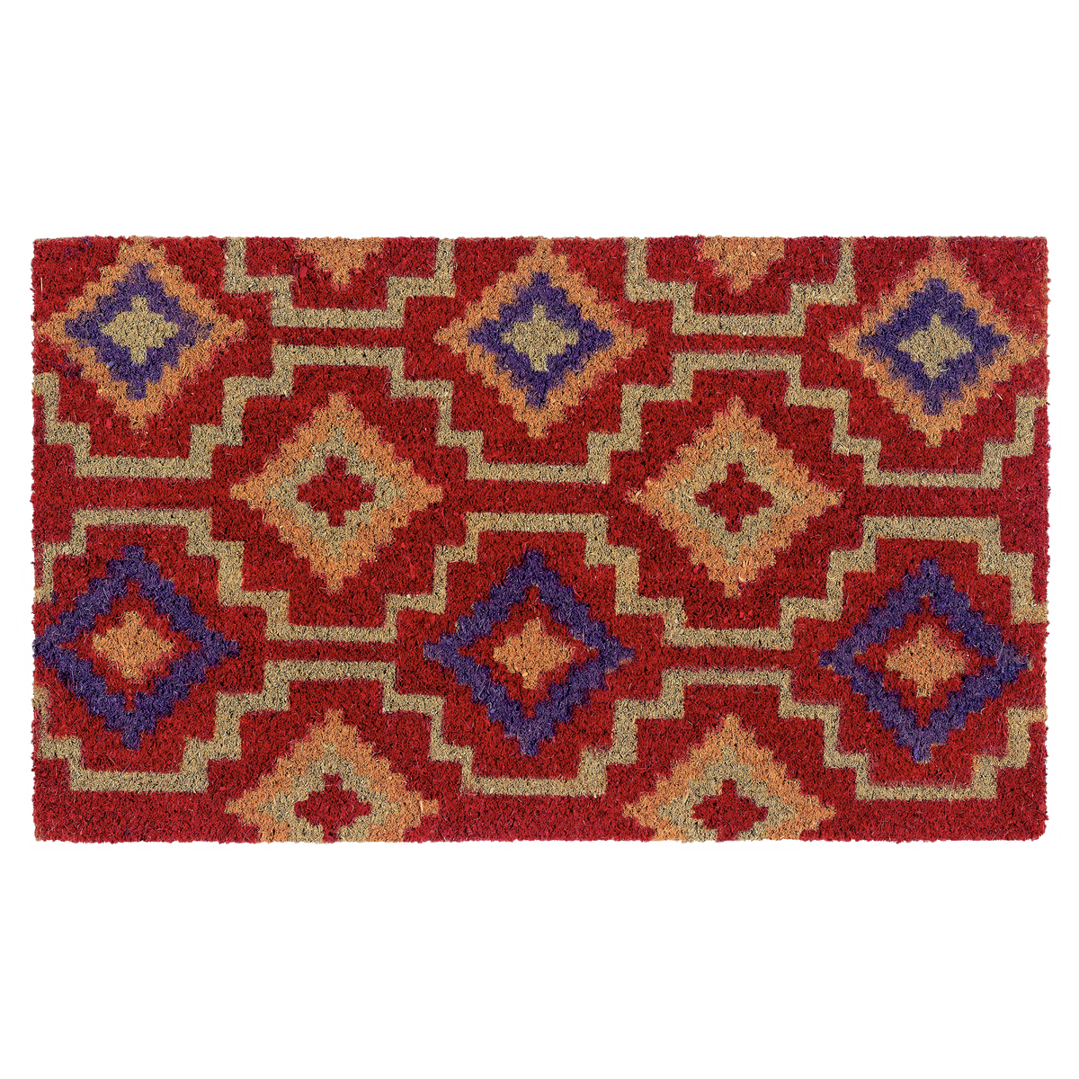 Lhasa Kilim Red Doormat, flat product shot, second view