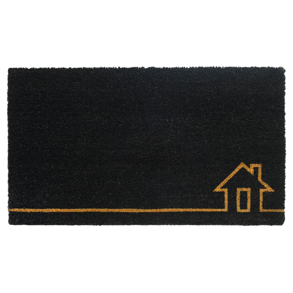 Fab Habitat Durable Home View Black Doormat On Sale