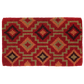 Lhasa Kilim Red Doormat, flat product shot, alternate angle