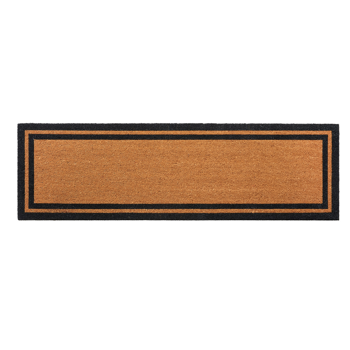 Double Black Border Doormat, flat product shot, detail close-up