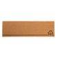 Full view of long natural coir doormat with black line-drawn house outline