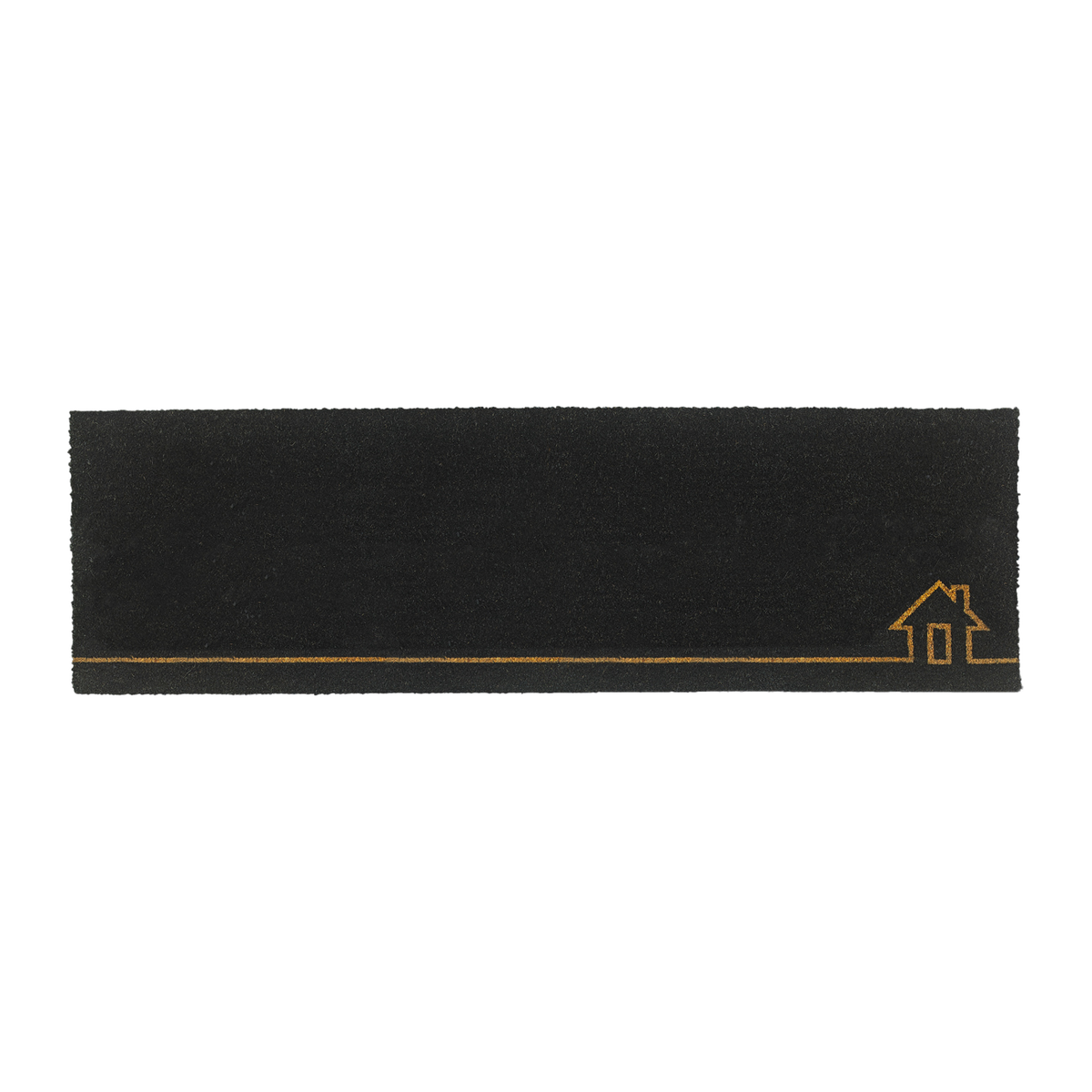 Home View Black Doormat, flat product shot, second view