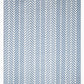 Reverse side of light blue and white chevron foldable outdoor rug with white-dominant chevrons