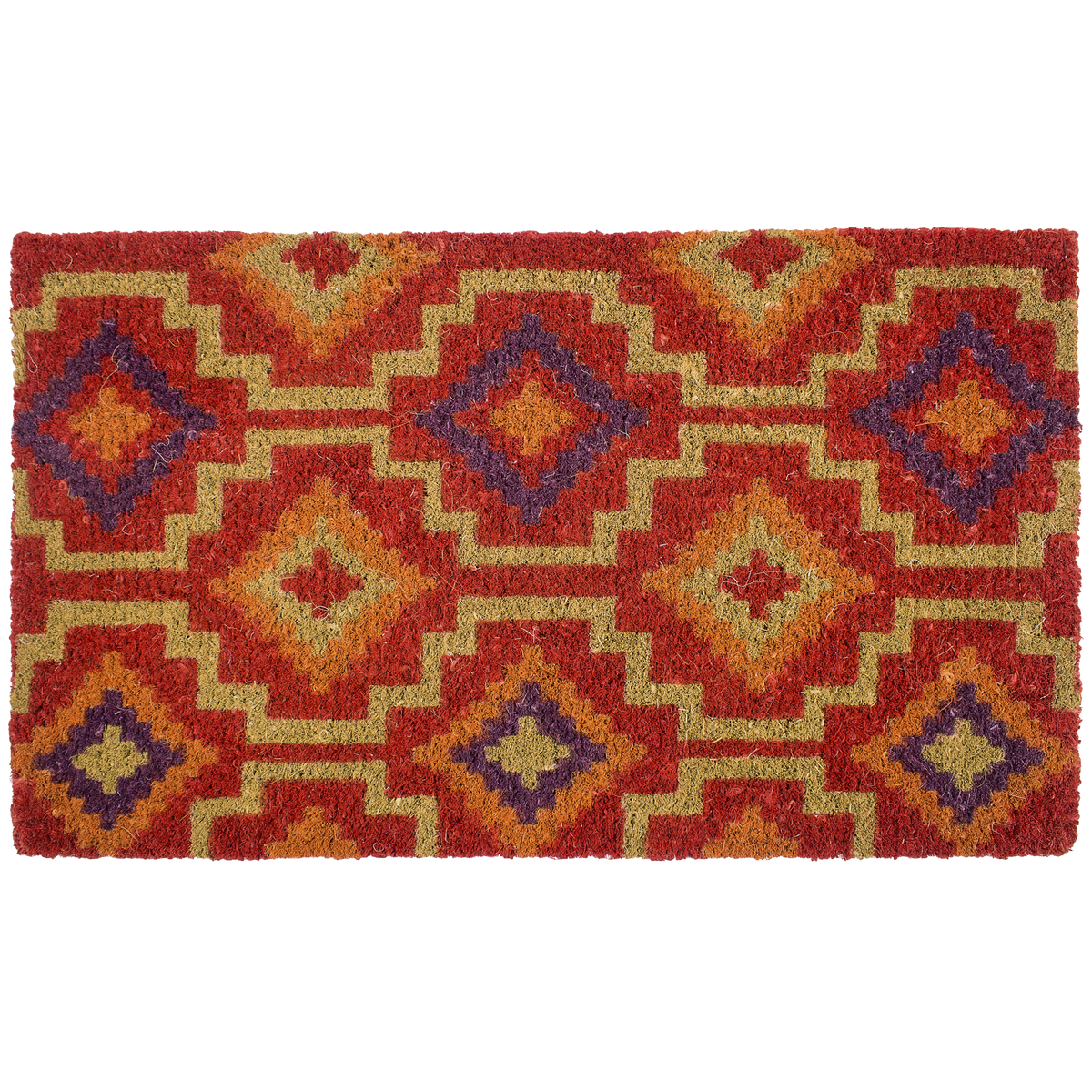 Lhasa Kilim Red Doormat, flat product shot, gallery view