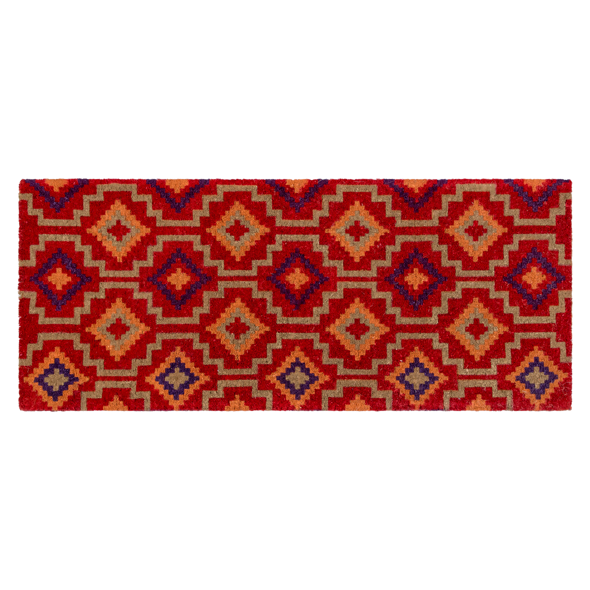 Lhasa Kilim Red Doormat, flat product shot in Lhasa Kilim Red