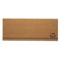 Full view of wide natural coir doormat with black line-drawn house outline