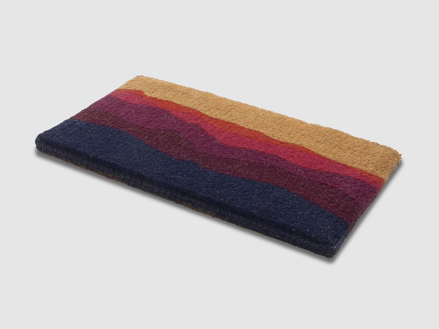 Shades of Dawn Doormat (18" x 30" Thick) Handwoven, Durable