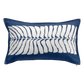 Blue Outdoor Pillow, lifestyle patio scene with pillow, Blue tones
