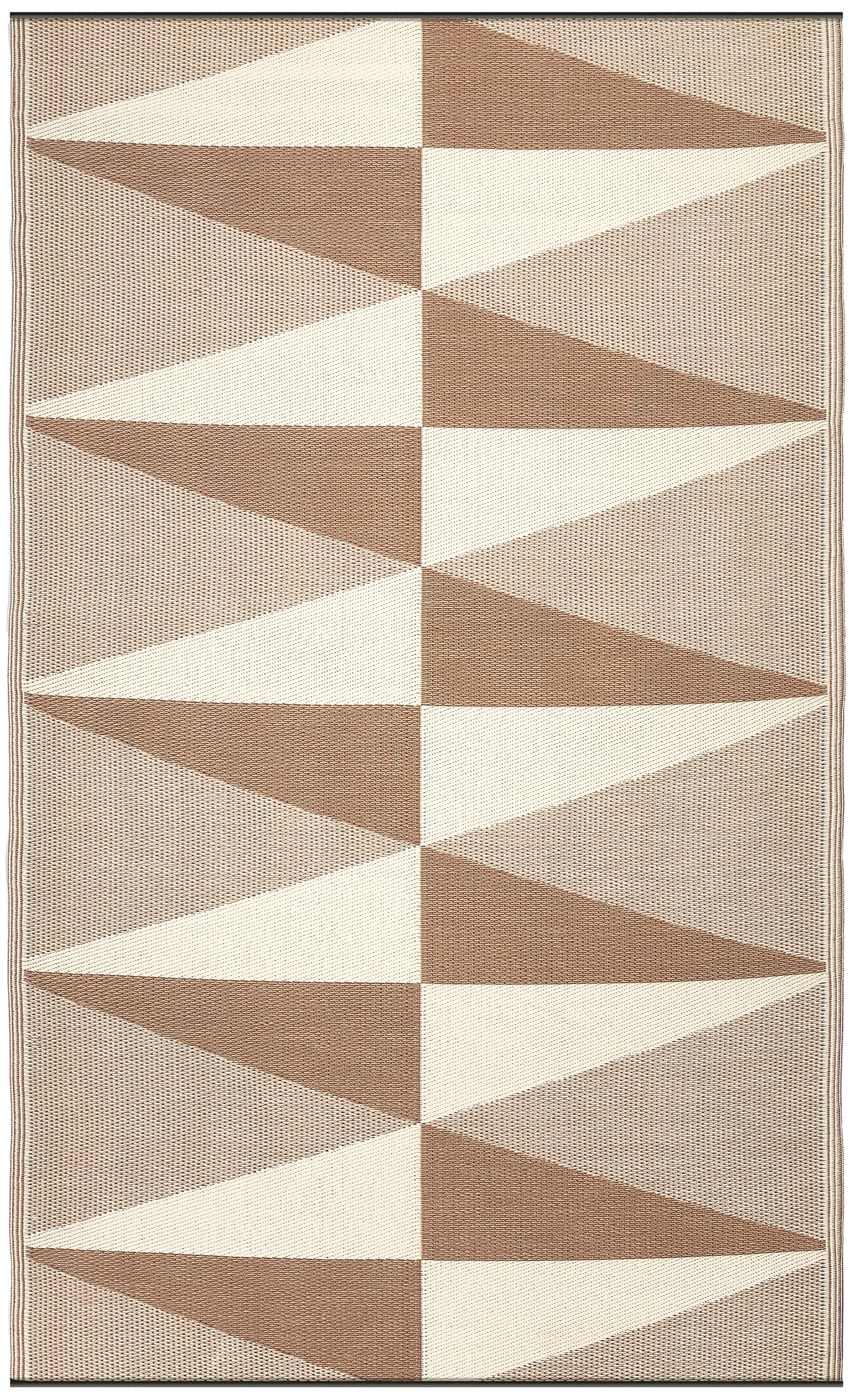 Natural Modern Geometric Outdoor Rug, product view angle 2