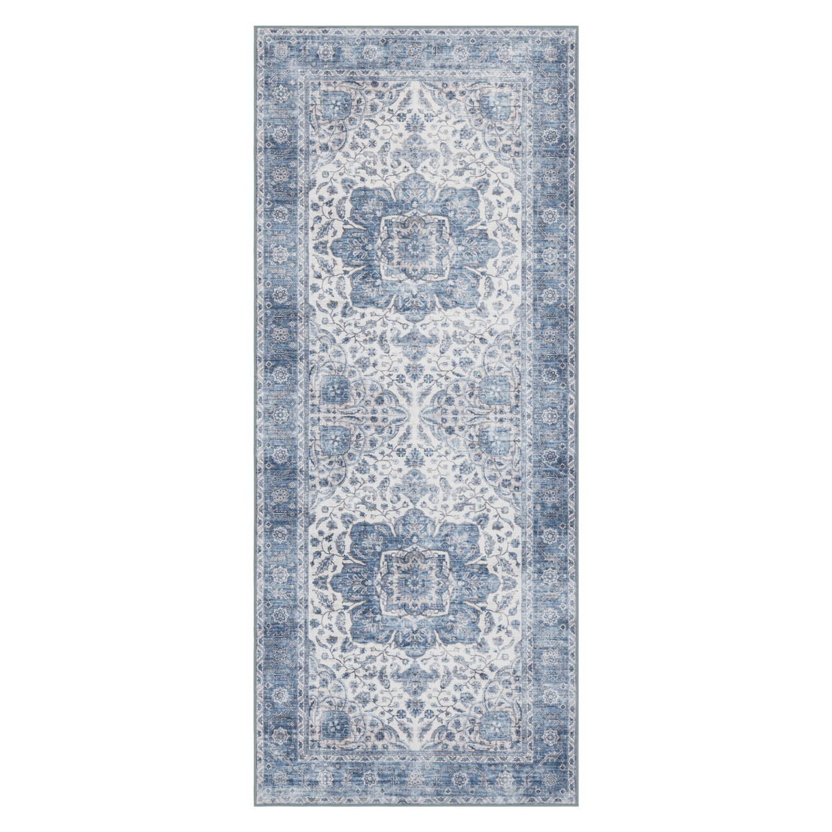 Blue Ivory Area Rug, product view angle 18