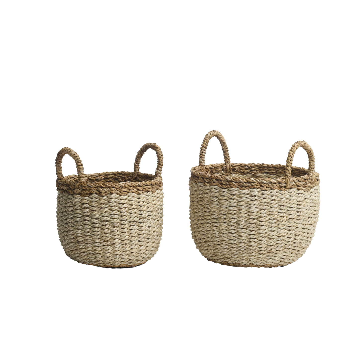 Dakoro - Ivory Storage Basket Set with Handle