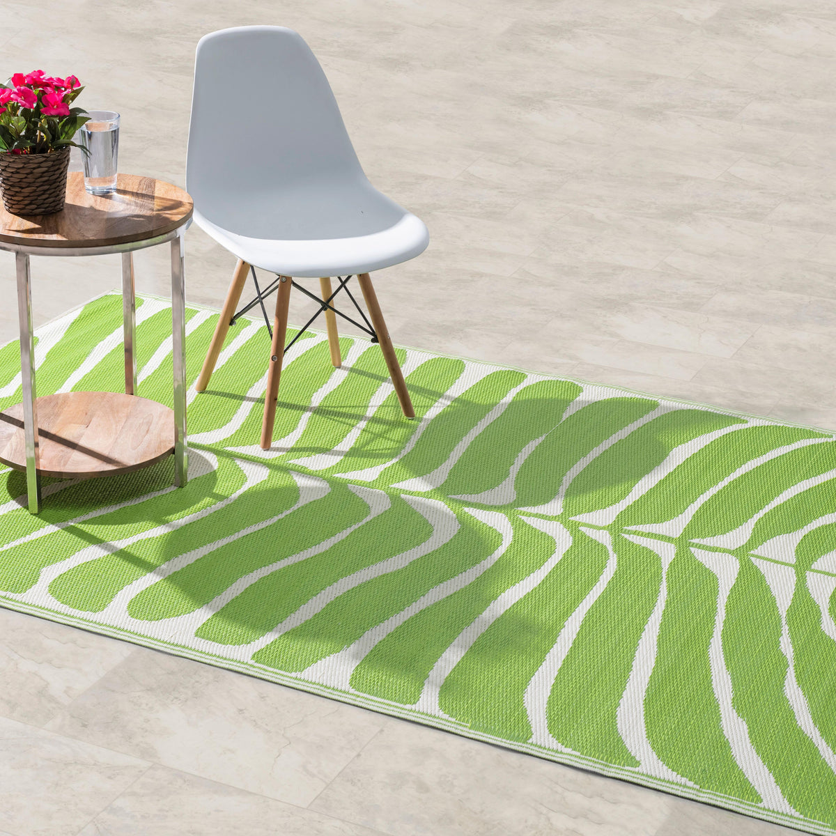 Green Outdoor Rug, product view angle 8