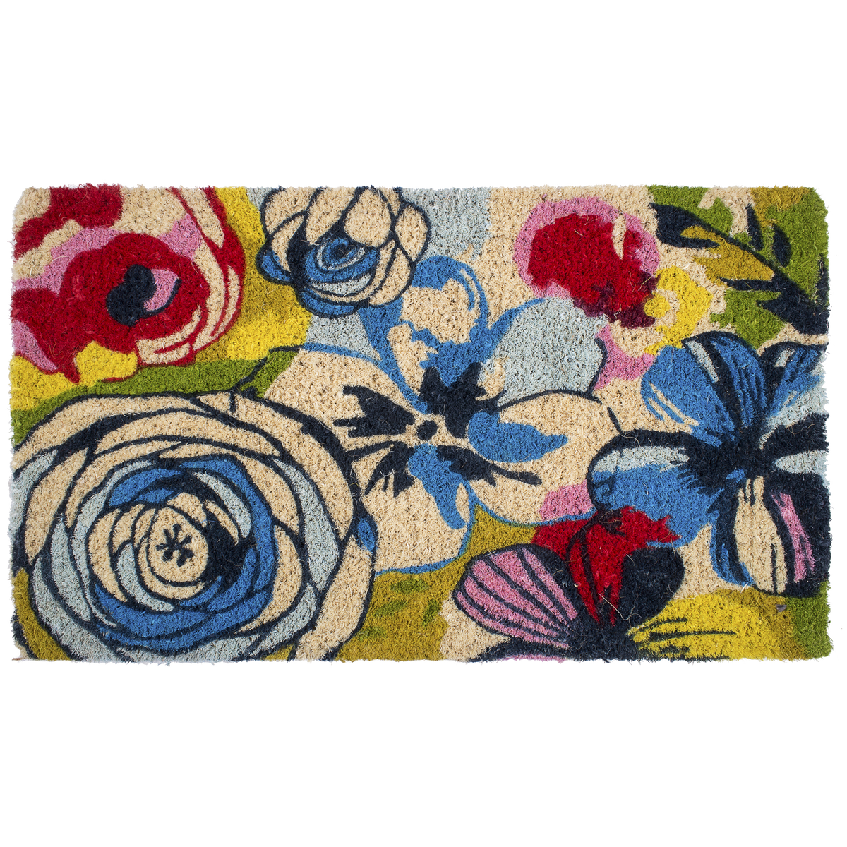 Watercolor Floral Doormat, product view angle 5