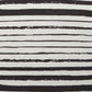 Munich - Black Stripe Stain Resistant Indoor/Outdoor Pillow for Patio (20" x 20")