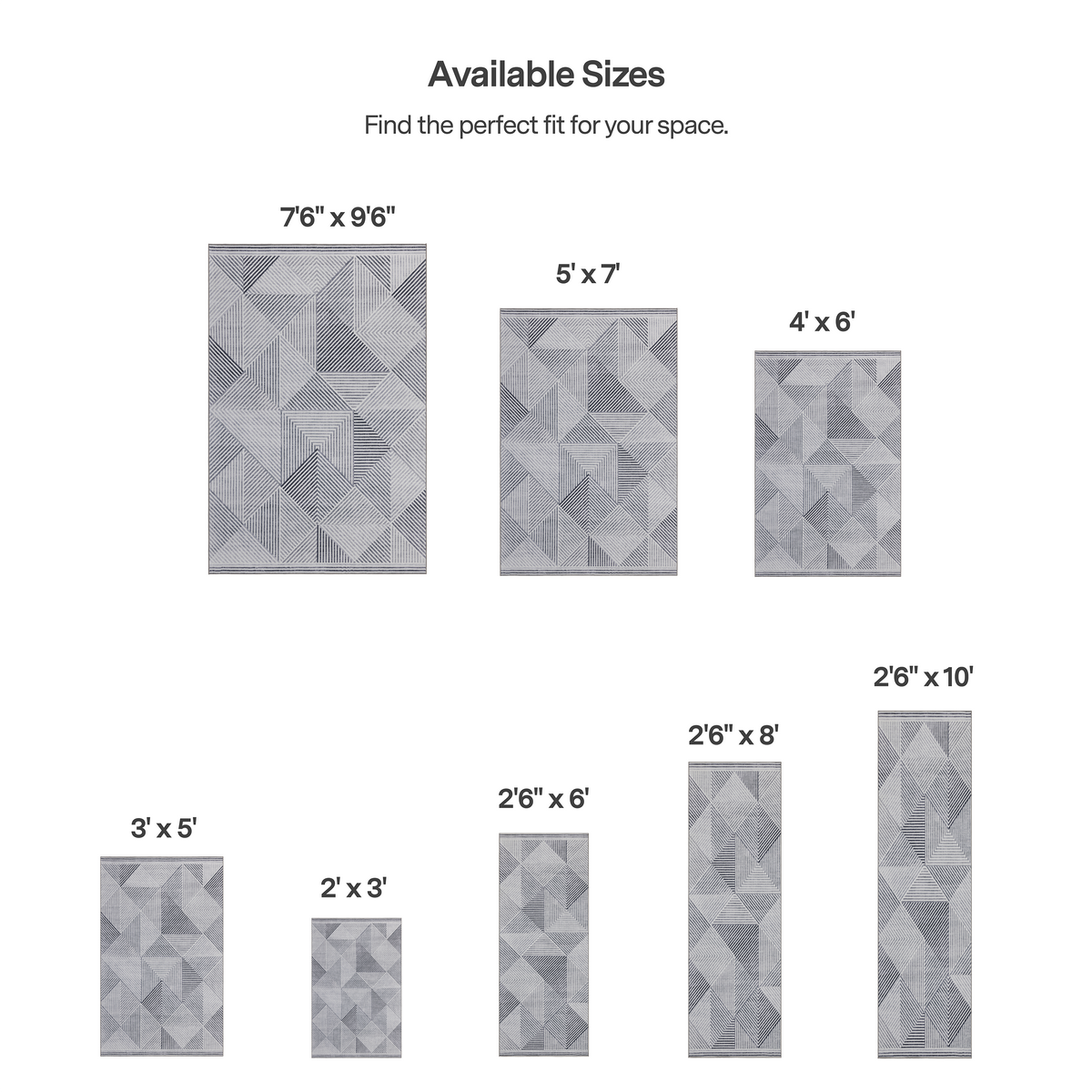 Gray Ivory Area Rug, product view angle 29
