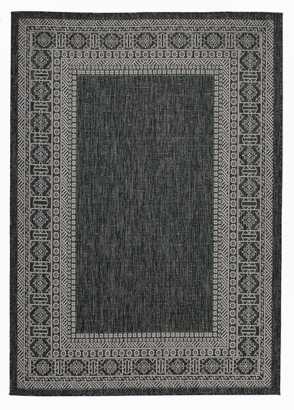 Charcoal Outdoor Rug, product view angle 2