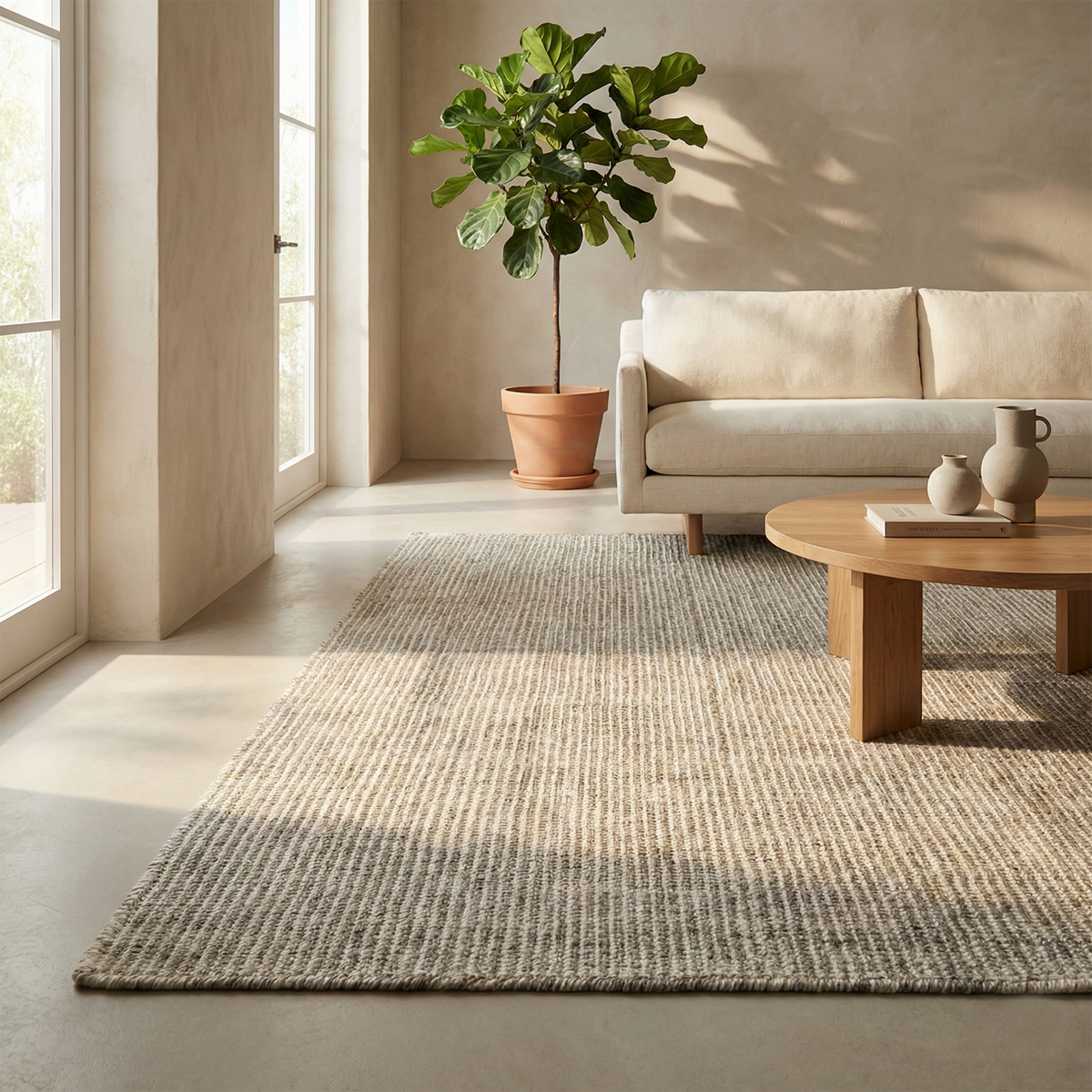 Mocha Outdoor Rug, lifestyle patio scene