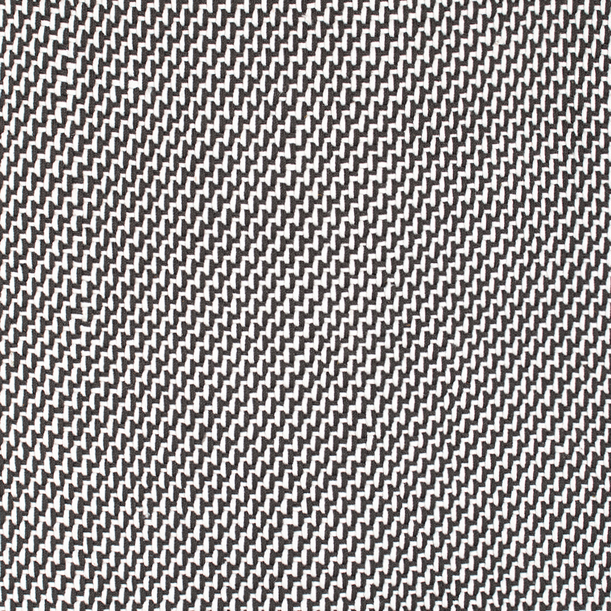 Charcoal & White Outdoor Rug, close-up of weave texture, Charcoal White tones