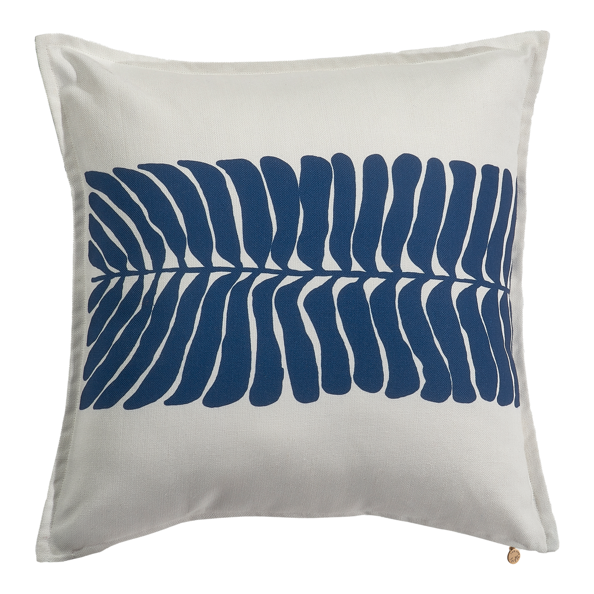 Blue Outdoor Pillow, reverse back view
