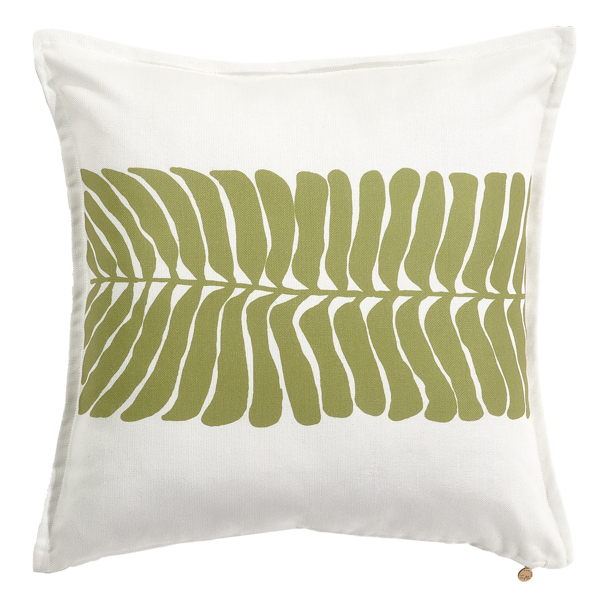 Green Outdoor Pillow, reverse back view