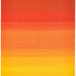 Full view of sunset ombre outdoor rug fading from deep red to golden yellow
