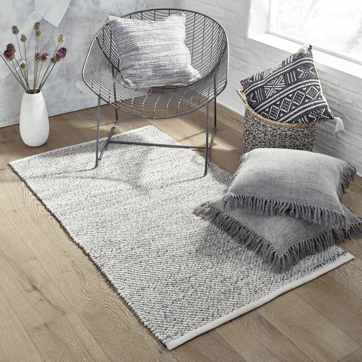 Sand Outdoor Rug, lifestyle patio scene