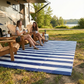 Brittany Stripe - Blue & White (9' x 12') Foldable Rug