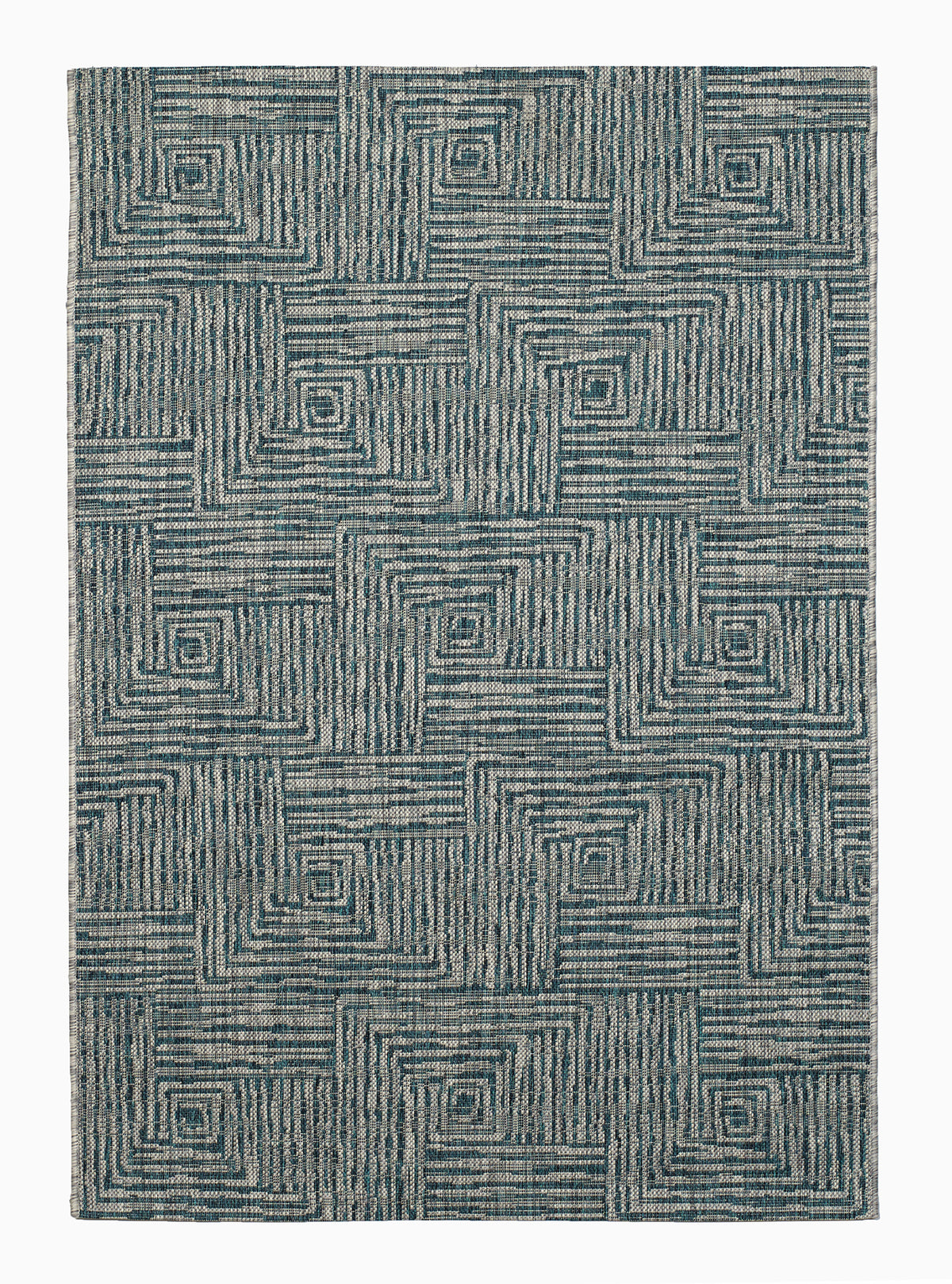 Aqua Outdoor Rug, product view angle 2