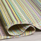 Turquoise Outdoor Rug, close-up of pile texture, Candy tones