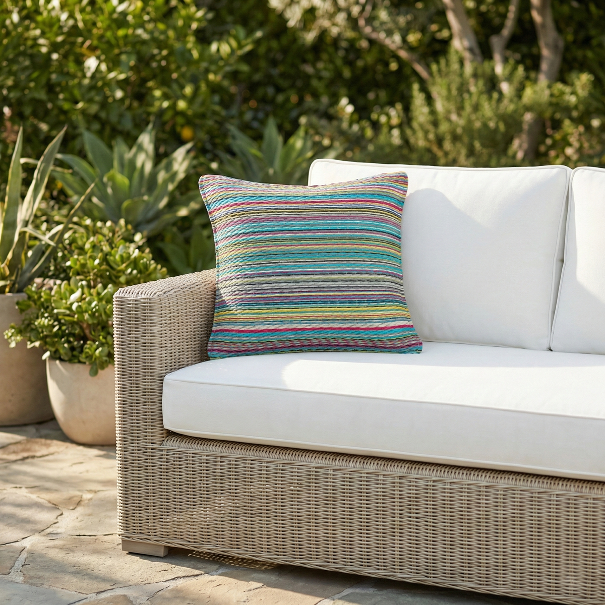 Candy Outdoor Pillow, flat product shot