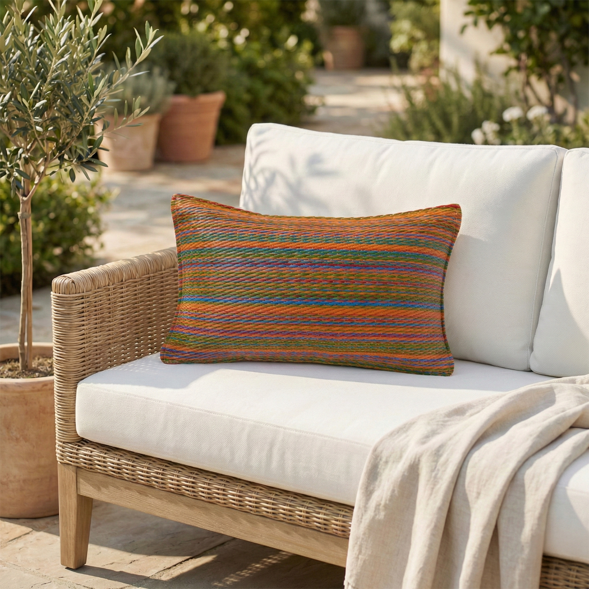 Multicolor Outdoor Pillow, product view angle 16