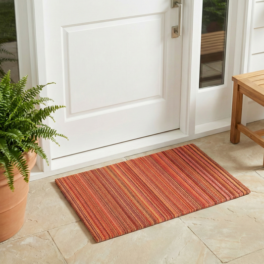 Cancun Sunset Outdoor Doormat – 24" x 36" Non-Slip, Recycled Plastic