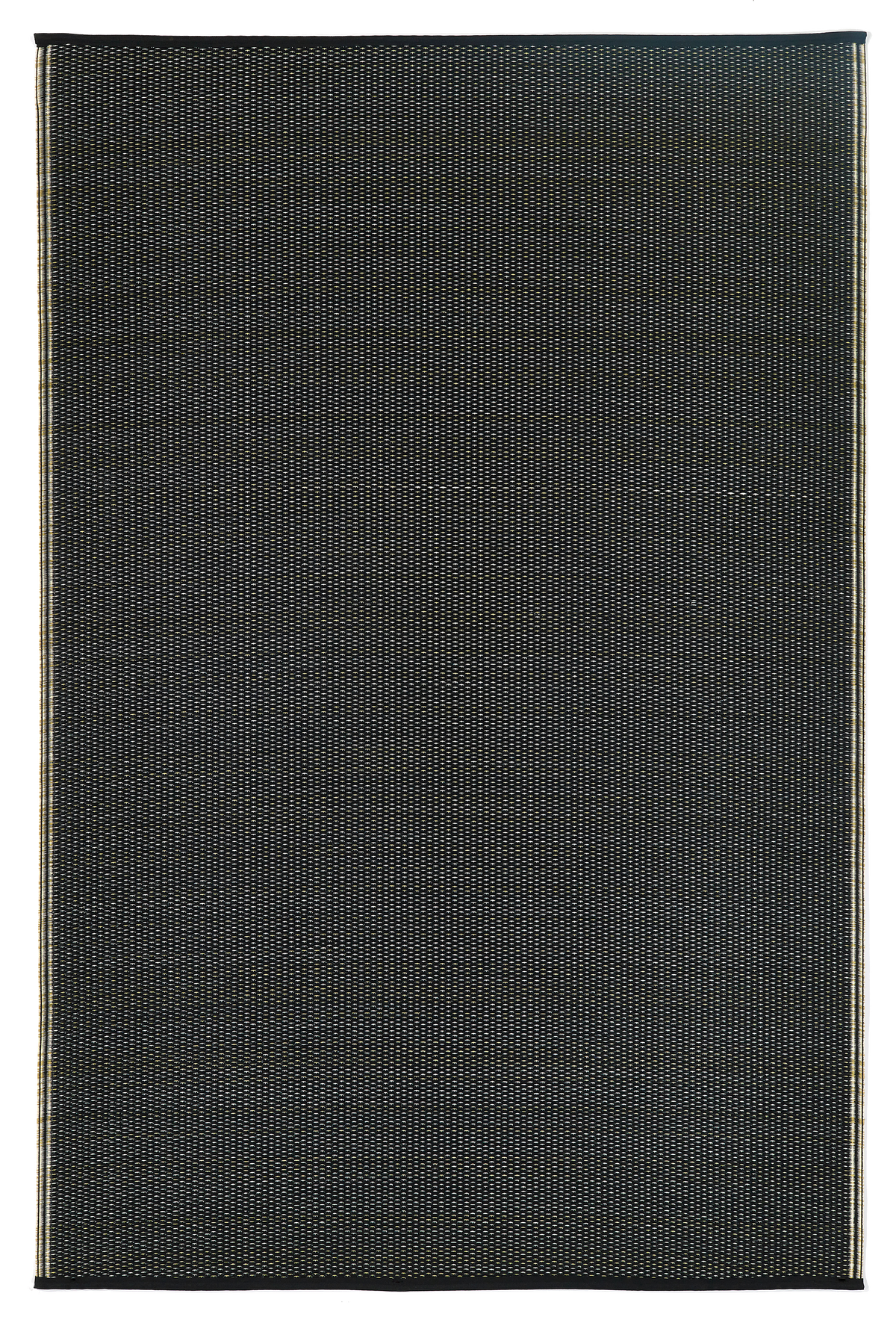 Sand & Black Outdoor Rug, reverse flat product shot of full pattern