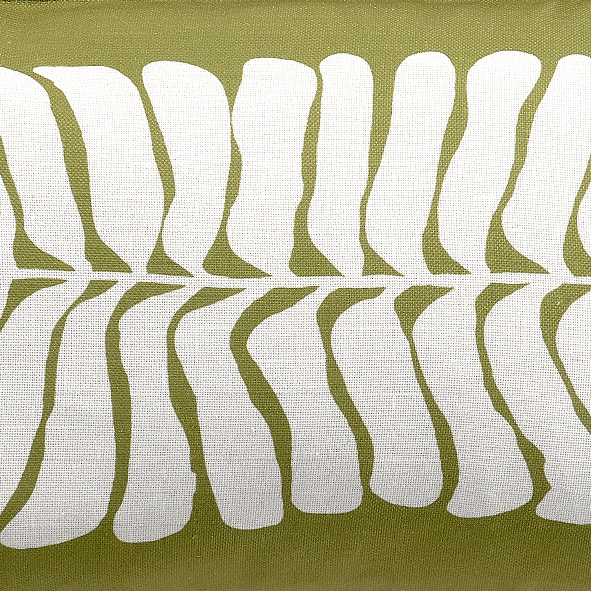 Green Outdoor Pillow, texture close-up, alternate angle