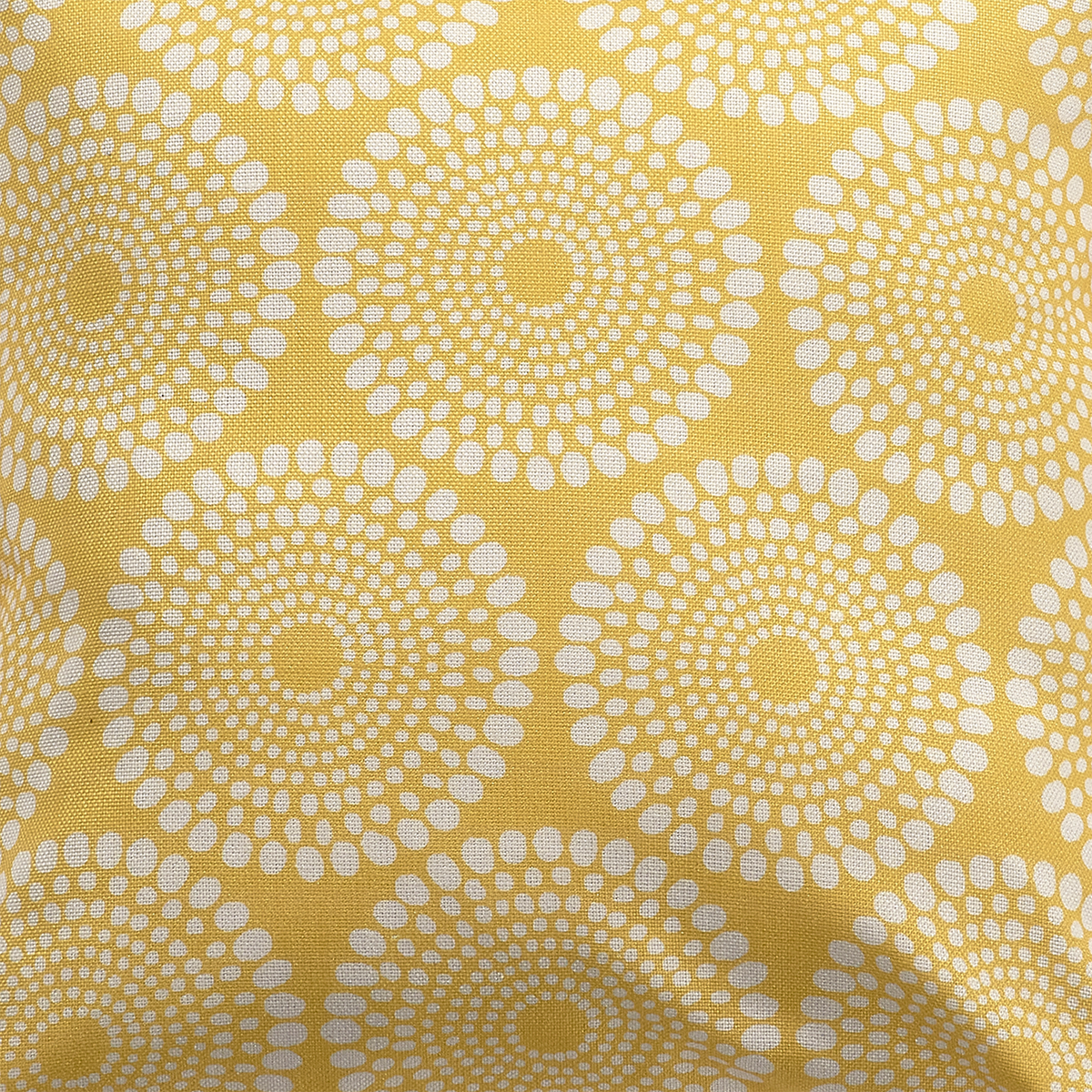 Yellow Outdoor Pillow, texture close-up