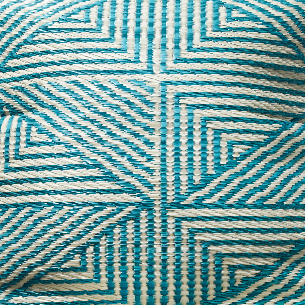 Teal Outdoor Pillow, texture close-up