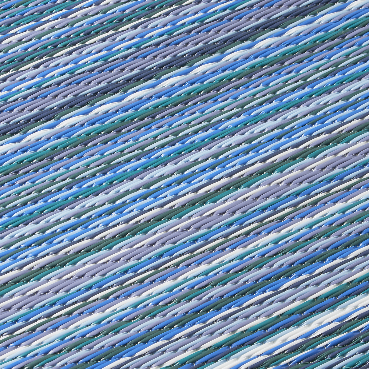 Indigo Outdoor Pillow, texture close-up, alternate angle