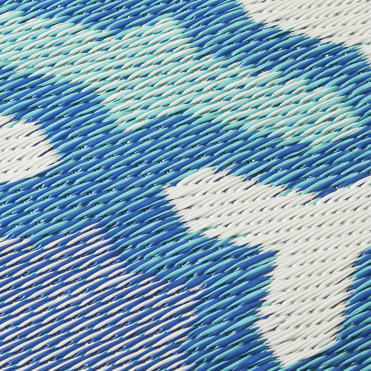 Multicolor Blue Outdoor Pillow, texture close-up