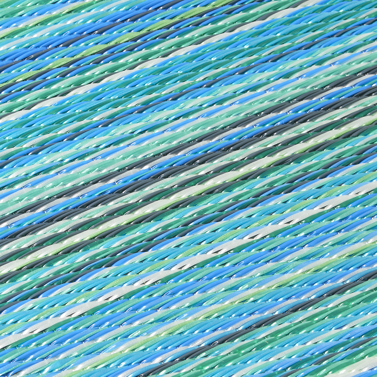 Turquoise Green Outdoor Pillow, texture close-up