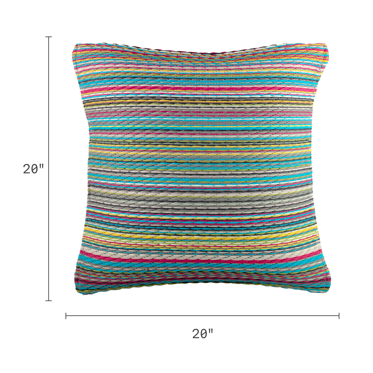 Candy Outdoor Pillow, dimension size view