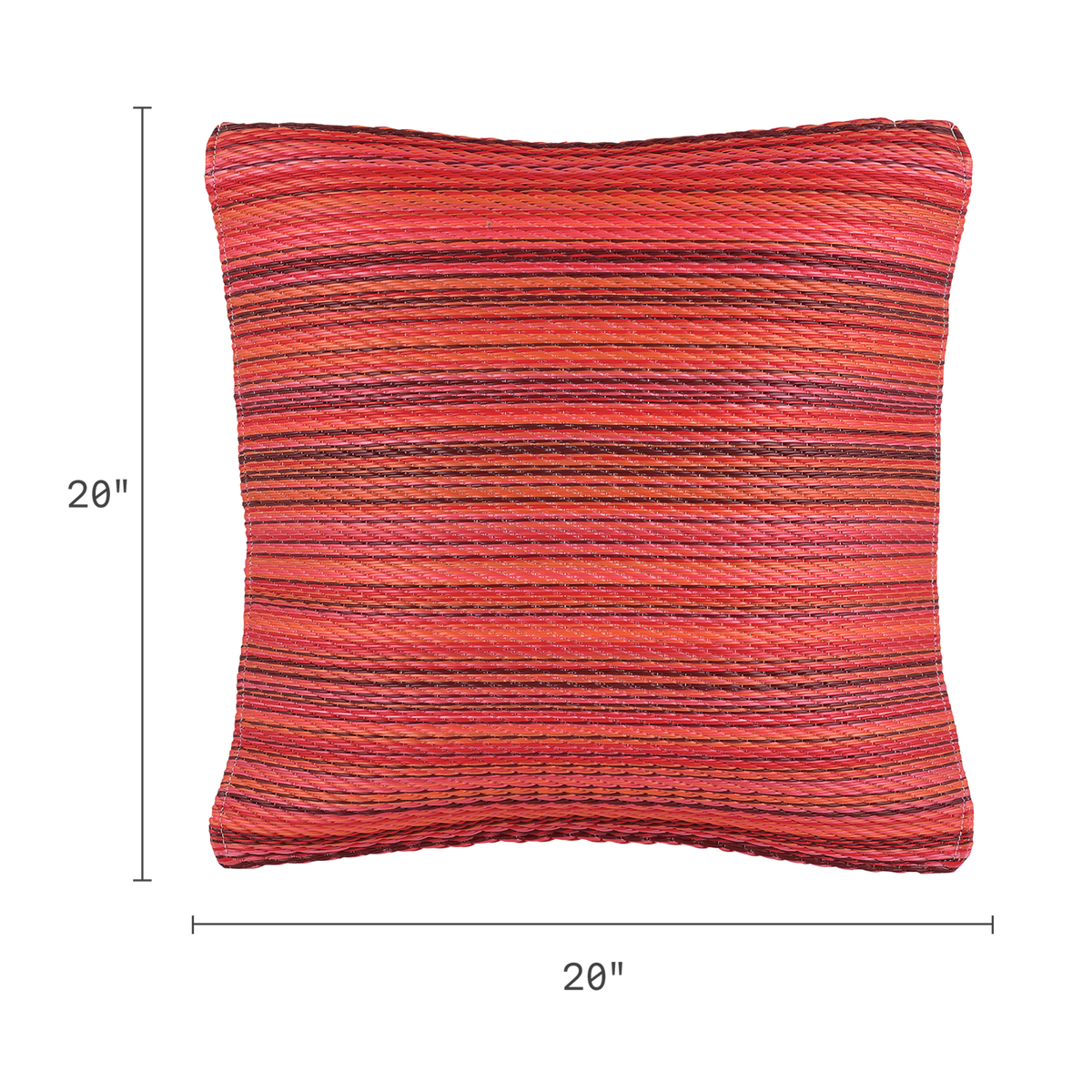 Sunset Outdoor Pillow, dimension size view, second view