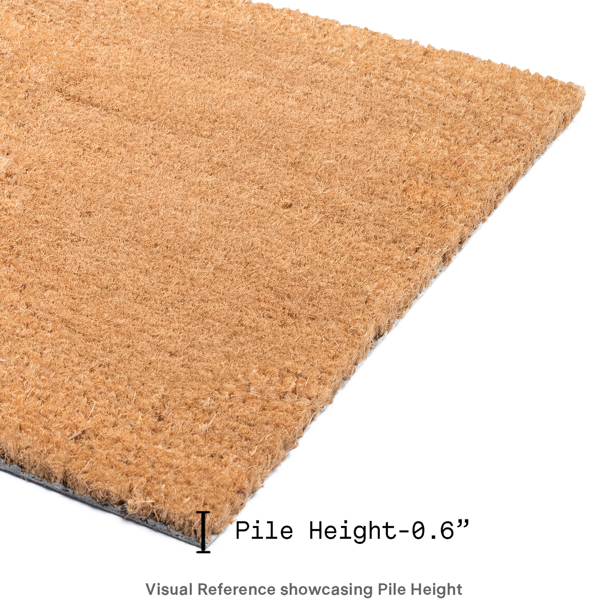 Lhasa Kilim Red Doormat, close-up of pile texture, alternate angle