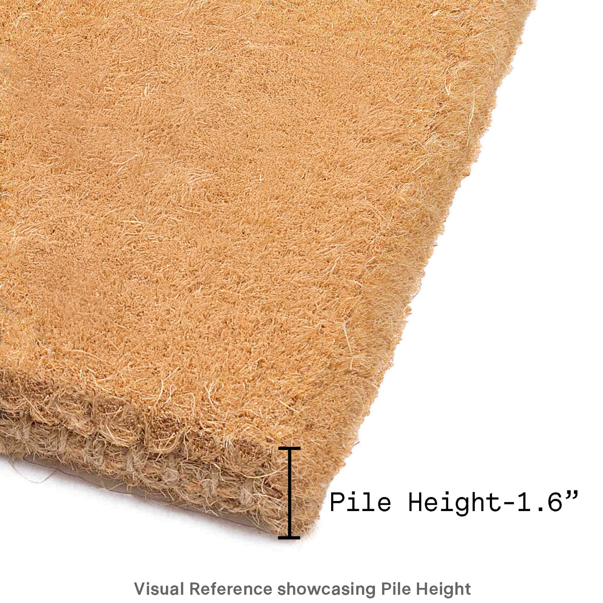 Lhasa Kilim Red Doormat, close-up of pile texture, second view