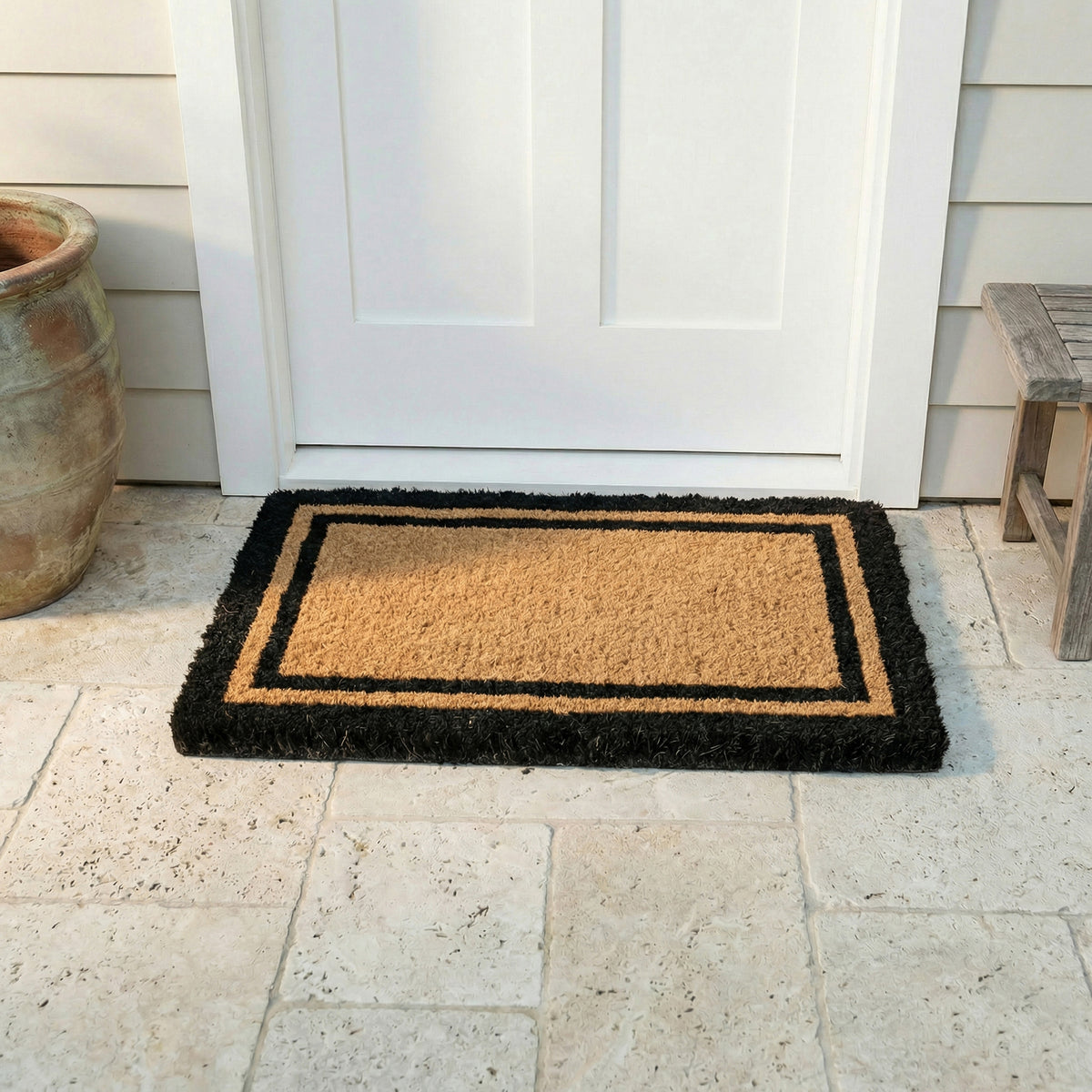 Double Black Border Doormat, product view angle 4
