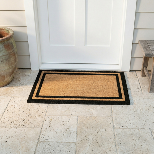Double Black Border Doormat, flat product shot