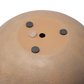 Reverse side of mousse brown planter base with drainage hole, plug and rubber feet