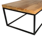 Evolve Industrial Mango Wood Coffee Table For Living Room - Natural 47"