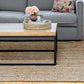 Evolve Industrial Mango Wood Coffee Table For Living Room - Natural 47"